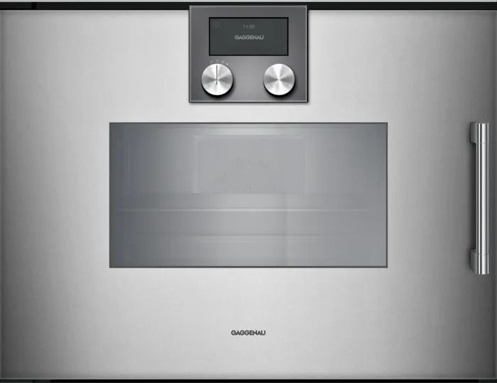 Gaggenau  BSP251111 200 Serisi Buharlı Fırın 60 x 45 Cm Kapı Menteşesi Solda Metalik