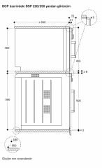 Gaggenau  BSP251101 200 Serisi Buharlı Fırın 60 x 45 Cm Kapı Menteşesi Solda Gaggenau Anthracite
