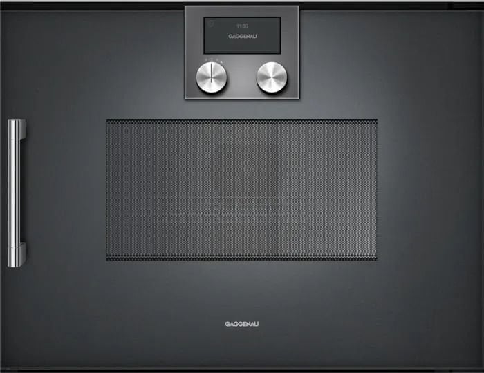 Gaggenau BMP250100 200 serisi Kombine Özellikli Mikrodalga Fırın 60 x 45 Cm Kapı Menteşesi Sağa Antrasit