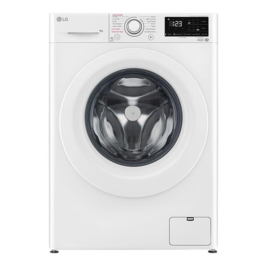 LG F4V3VYW3WE Çamaşır Makinesi 9 Kg Yıkama 1400 Devir Beyaz