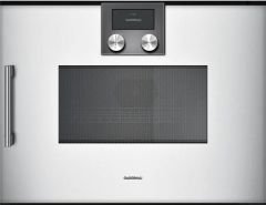 Gaggenau BMP250110 200 serisi Kombine Özellikli Mikrodalga Fırın 60 x 45 Cm Kapı Menteşesi Sağa Metalik