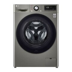 LG F4V3VYWKPE Çamaşır Makinesi 9 Kg Yıkama 1400 Devir Buharlı Metalik Gri