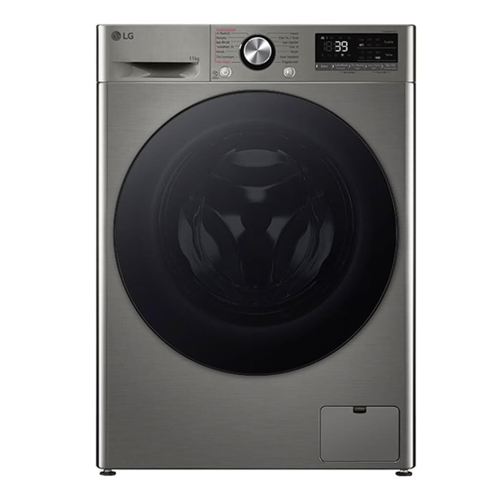 LG F4Y7EYWYP.APTPLTK Çamaşır Makinesi | 11 kg | Wi-Fi | Allergy Care | Metalik Gri