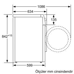 Siemens WT47XEH0TRiQ700 Isı Pompalı Kurutma Makinesi 9 kg