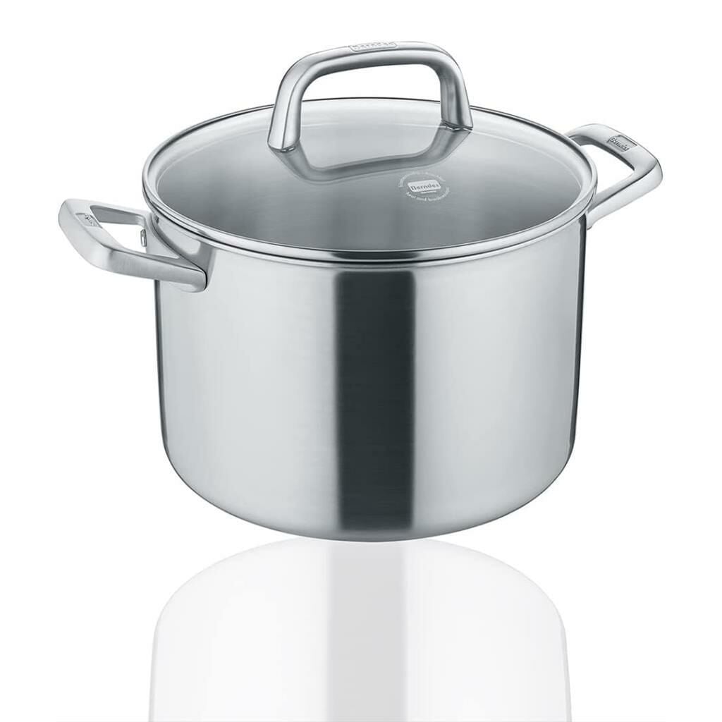 Berndes 099214 Tricion Pro Paslanmaz Çelik Tencere Cam Kapaklı 24cm