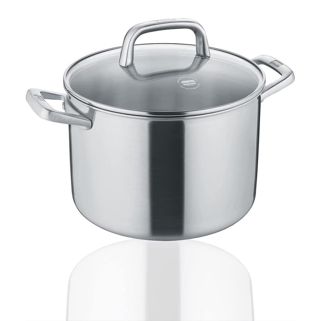 Berndes 099214 Tricion Pro Paslanmaz Çelik Tencere Cam Kapaklı 24cm