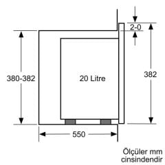 Siemens BF520LMR0  Ankastre Mikrodalga