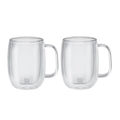 Zwilling 395001120 Çift Camlı Kulplu 2'li Kahve Bardağı Seti