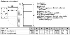 Siemens KD86NXWF0N Üstten Dondurculu Buzdolabı Beyaz