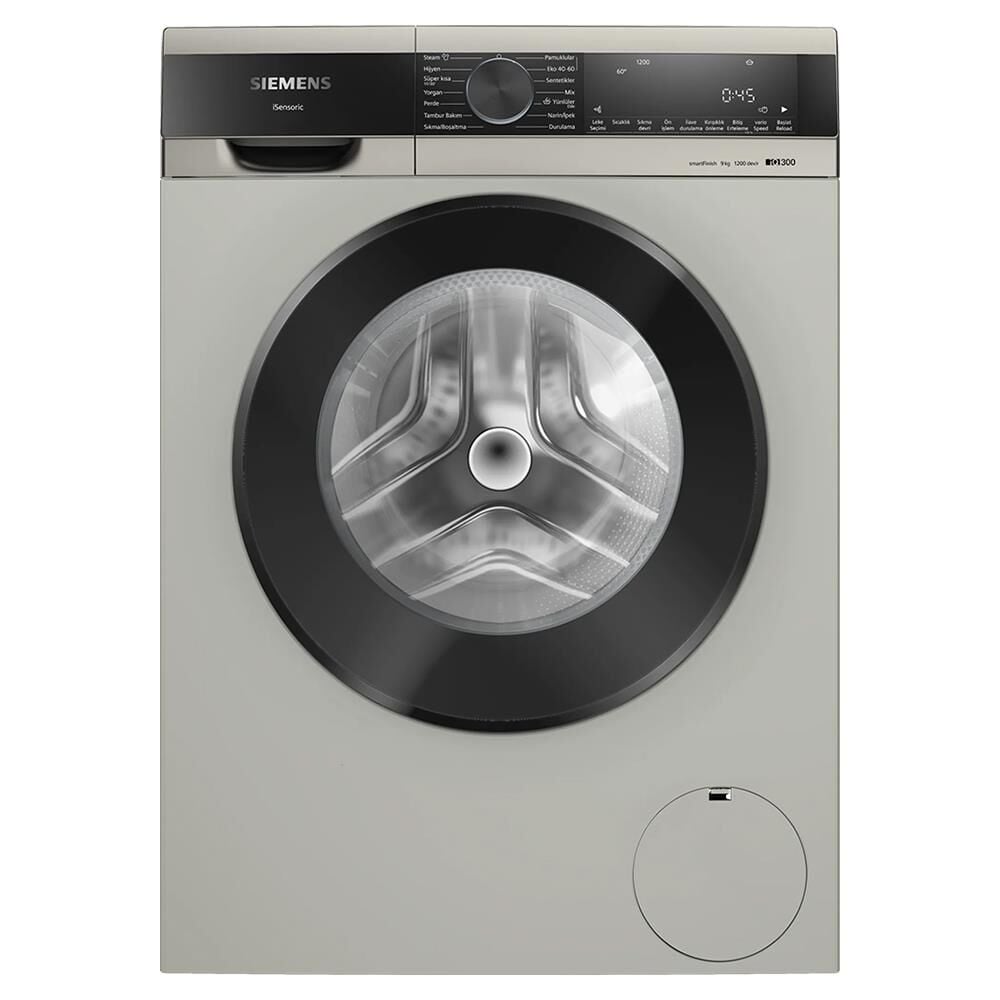 Siemens WG42A2ZXTR iQ300 Çamaşır Makinesi 9 kg 1200 dev./dak. Gümüş