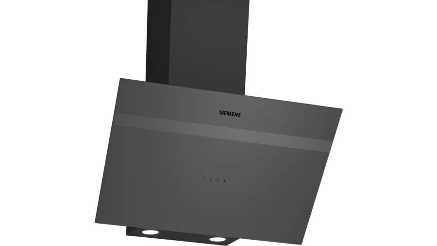 Siemens LC64KPJ70T iQ100 Duvar Tipi Davlumbaz 60 cm Clear Glass Grey Printed