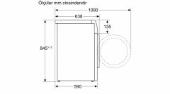 Siemens WG54B2A0TR iQ700 Çamaşır Makinesi 10 kg 1400 dev./dak. Beyaz
