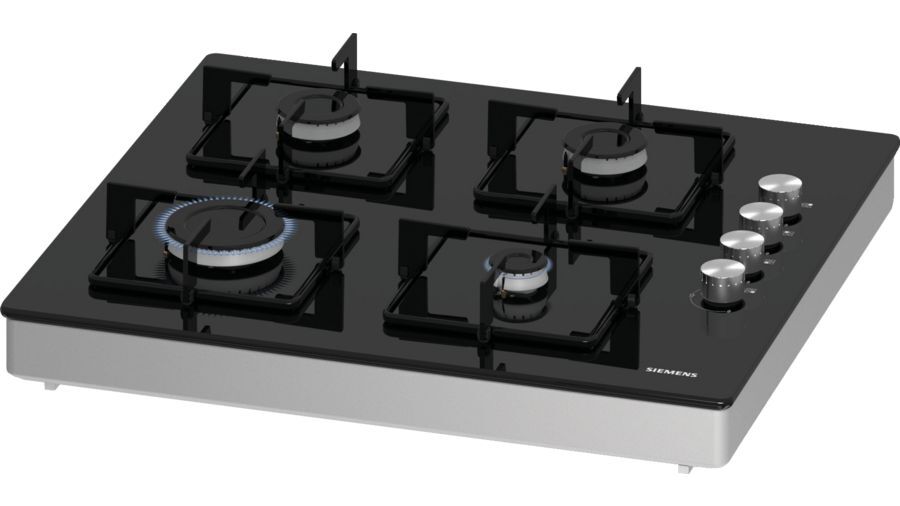 Siemens EO0C6PO12O iQ100 Set Üstü Gazlı Ocak Siyah