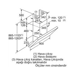 Siemens LC96KA540 Duvar Tipi Davlumbaz 90cm