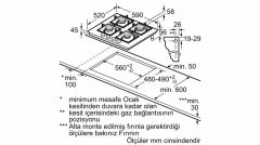 Siemens EP6A2PB20O iQ500 Ankastre Gazlı Ocak Beyaz