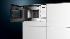 Siemens BF525LMW0 iQ500 Ankastre Mikrodalga Beyaz 20 Litre