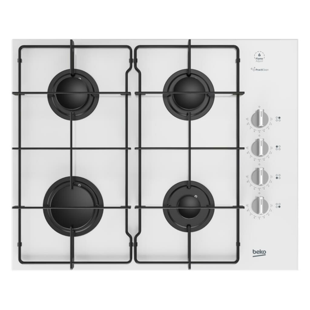 Beko BOCD D 6511 EKB Ankastre Gazlı Cam Tablalı Ocak Beyaz