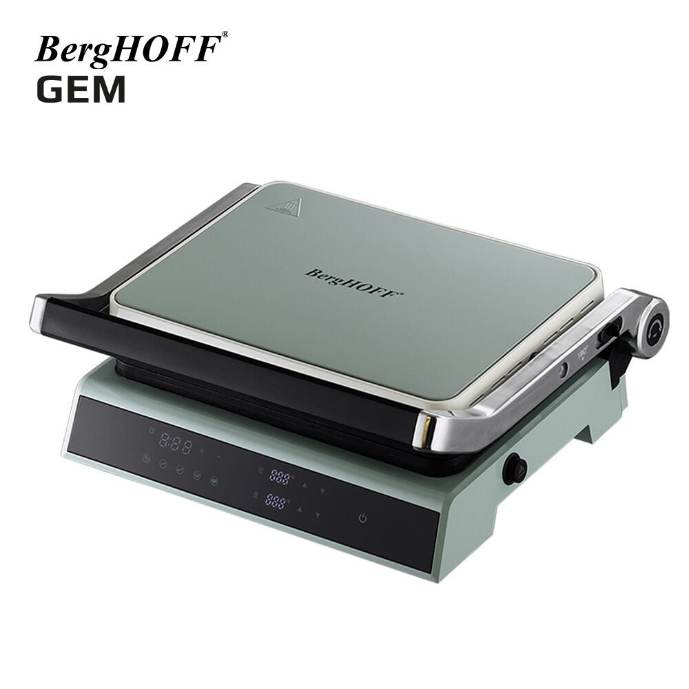 BergHOFF 7950501 GEM RETRO Mint Yeşil Dijital Izgara ve Tost Makinesi