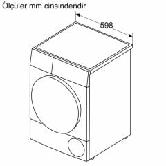 Siemens WT45W41STR İQ500 A++ 8 Kg Kurutma Makinesi