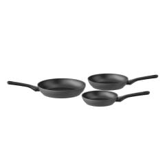 BergHOFF 1315090 3 Parçalı Yapışmaz Tava Seti Helix