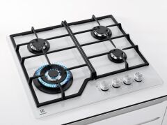 Electrolux KGG64362W Beyaz Cam Yüzeyli Ankastre Gazlı Ocak