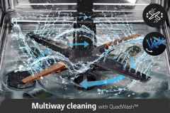 LG DFC612FVE QuadWash™ 5 Programlı Bulaşık Makinesi İnox