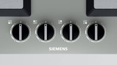 Siemens EP6A8HB20 Ankastre 4 Gözü Gazlı Ocak Sert Cam Titanium Gri
