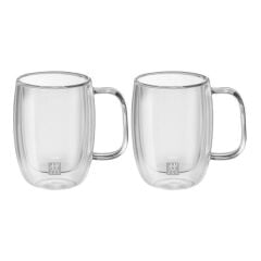 Zwilling 395001110 Sorrento Plus Çift Camlı Kulplu 2li Espresso Bardak Set