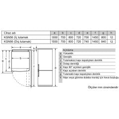 Siemens KG56NLBE0N iQ500 Alttan Donduruculu Buzdolabı Siyah 508 L