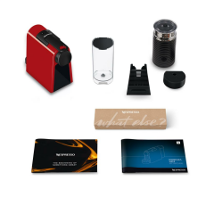 Nespresso D35 Essenza Mini Kapsüllü Kahve Makinesi ve Süt Köpürtücü Aksesuar Kırmızı