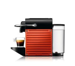 Nespresso Pixie C66R Kapsüllü Kahve Makinesi ve Süt Köpürtücü Kırmızı