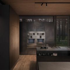 Gaggenau BO481112 400 Serisi Ankastre Fırın Sol Menteşe - Çelik - 76cm