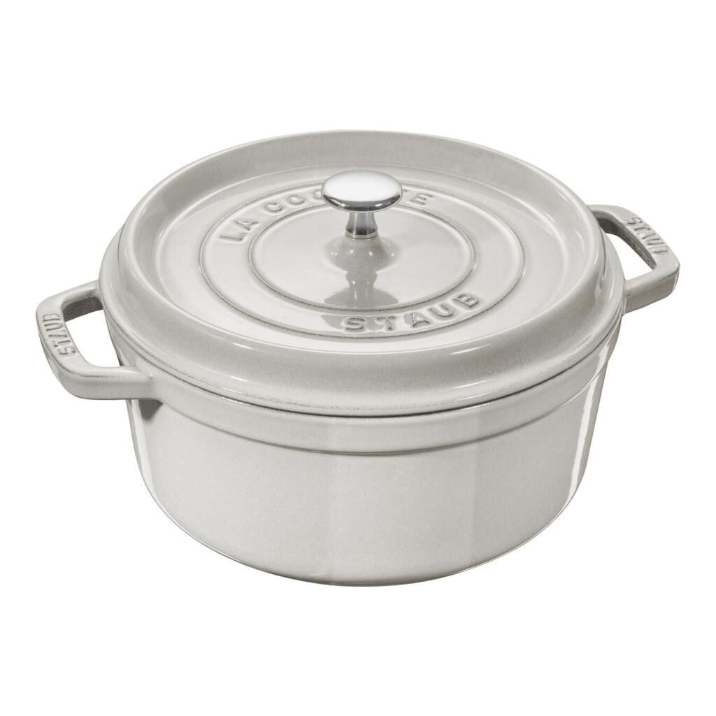 Staub 405014120 Döküm Tencere 24 cm Trüf Beyaz