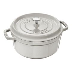 Staub 405014120 Döküm Tencere 24 cm Trüf Beyaz