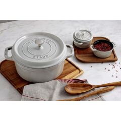 Staub 405014130 Döküm Tencere 26 cm Trüf Beyaz