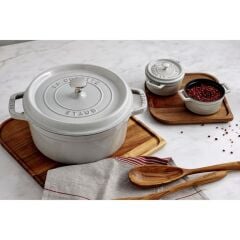Staub 405014140 Döküm Tencere 28 cm Trüf Beyaz