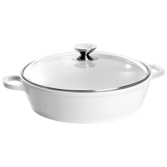 Berndes 032165 Pilav & Karnıyarık Tenceresi 24 cm - Beyaz