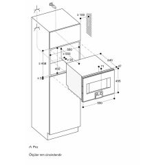 Gaggenau BS454111 400 Serisi Buharlı Fırın Sağ Menteşe - Çelik - 60x45cm