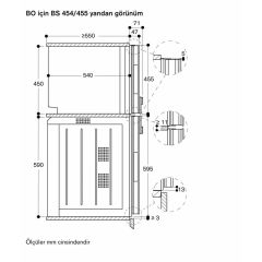 Gaggenau BS455111 400 Serisi Buharlı Fırın Sol Menteşe - Çelik - 60x45cm