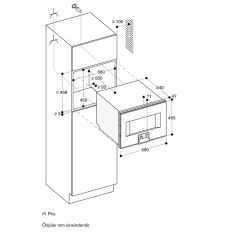 Gaggenau BS451101 400 Serisi Buharlı Fırın Sol Menteşe - Antrasit - 60x45cm