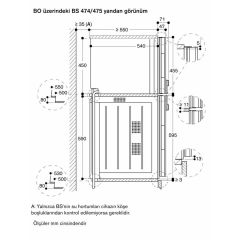 Gaggenau BS475112 400 Serisi Buharlı Fırın Sol Menteşe - Çelik- 60x45cm