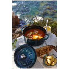 Staub 405011150 Döküm Tencere Akdeniz Mavisi 28 cm