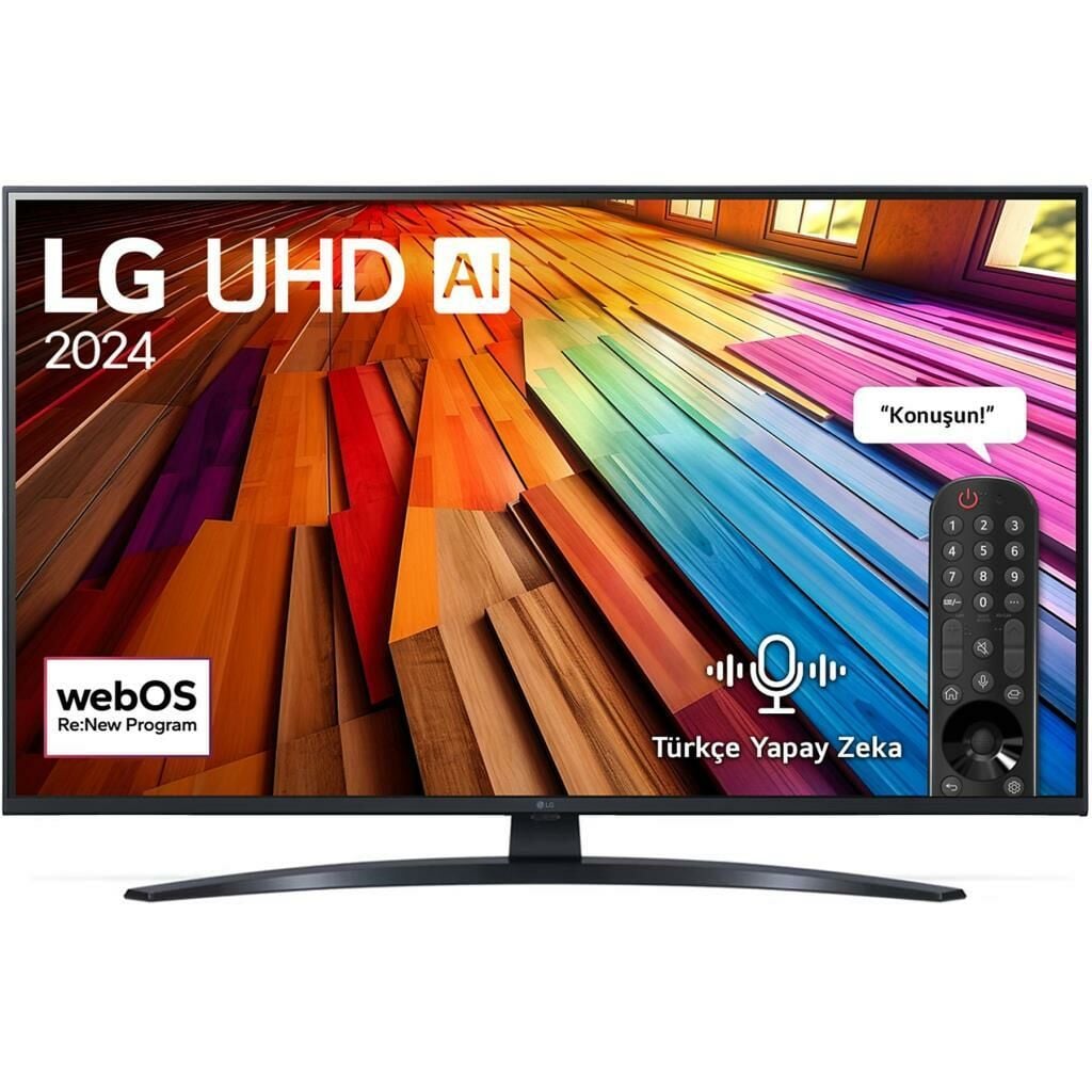 LG TV 43UT81006LA 4K Ultra HD 43'' 109 Ekran Uydu Alıcılı webOS24
