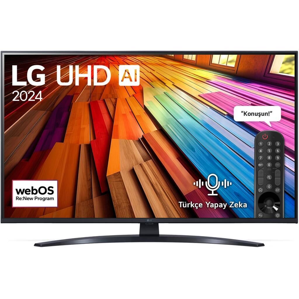 LG TV 43UT81006LA 4K Ultra HD 43'' 109 Ekran Uydu Alıcılı webOS24