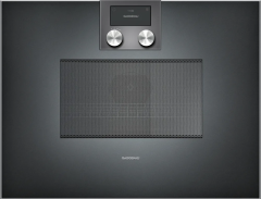 Gaggenau BM450100 400 Serisi Kombine Özellikli Mikrodalga Fırın 60x45 cm Sağ Menteşe Antrasit