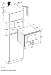 Gaggenau BM455100 400 Serisi Kombine Özellikli Mikrodalga Fırın 60x45 cm Sol Menteşe Antrasit