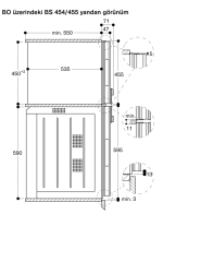 Gaggenau BM451110 400 Serisi Kombine Özellikli Mikrodalga Fırın 60x45 cm Sol Menteşe Çelik