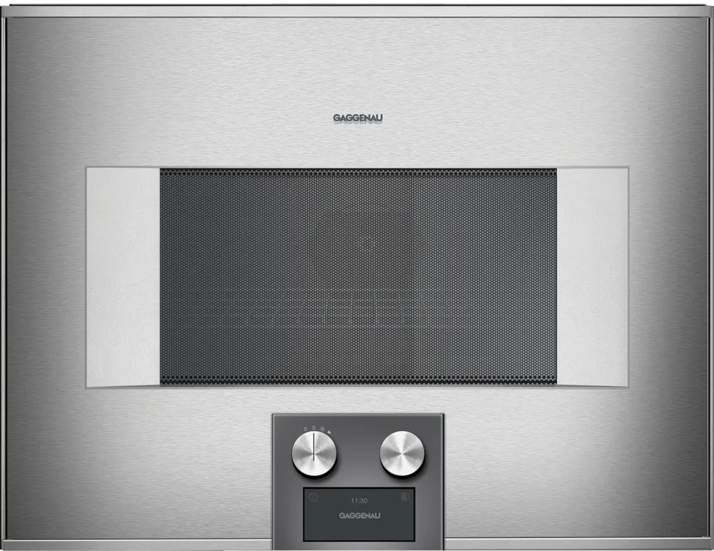 Gaggenau BM454110 400 Serisi Kombine Özellikli Mikrodalga Fırın 60x45 cm Sağ Menteşe Çelik