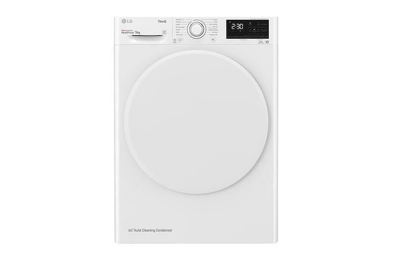 LG K9 Kg Kurutma Makinesi | Enerji Tasarrufu 9 kg İkili Isı Pompası ile Üstün Kurutma | Gümüş