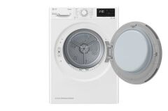 LG K9 Kg Kurutma Makinesi | Enerji Tasarrufu 9 kg İkili Isı Pompası ile Üstün Kurutma | Gümüş